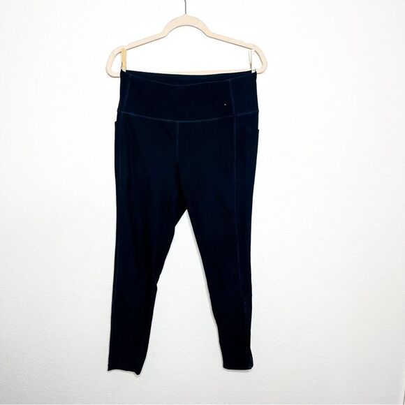 Mondetta Performance+Luxury Black High-Waisted Leggings with Mesh Details Size L - Picture 1 of 8